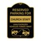 Signmission Reserved Parking for Church Staff Unauthorized Vehicles Towed Away Alum, 18" x 24", BG-1824-23124 A-DES-BG-1824-23124 - alternate 1